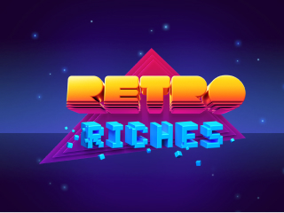 Retro Riches Megapixel Plays Slot Logo