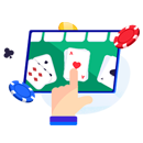 hand picking card in online casino game
