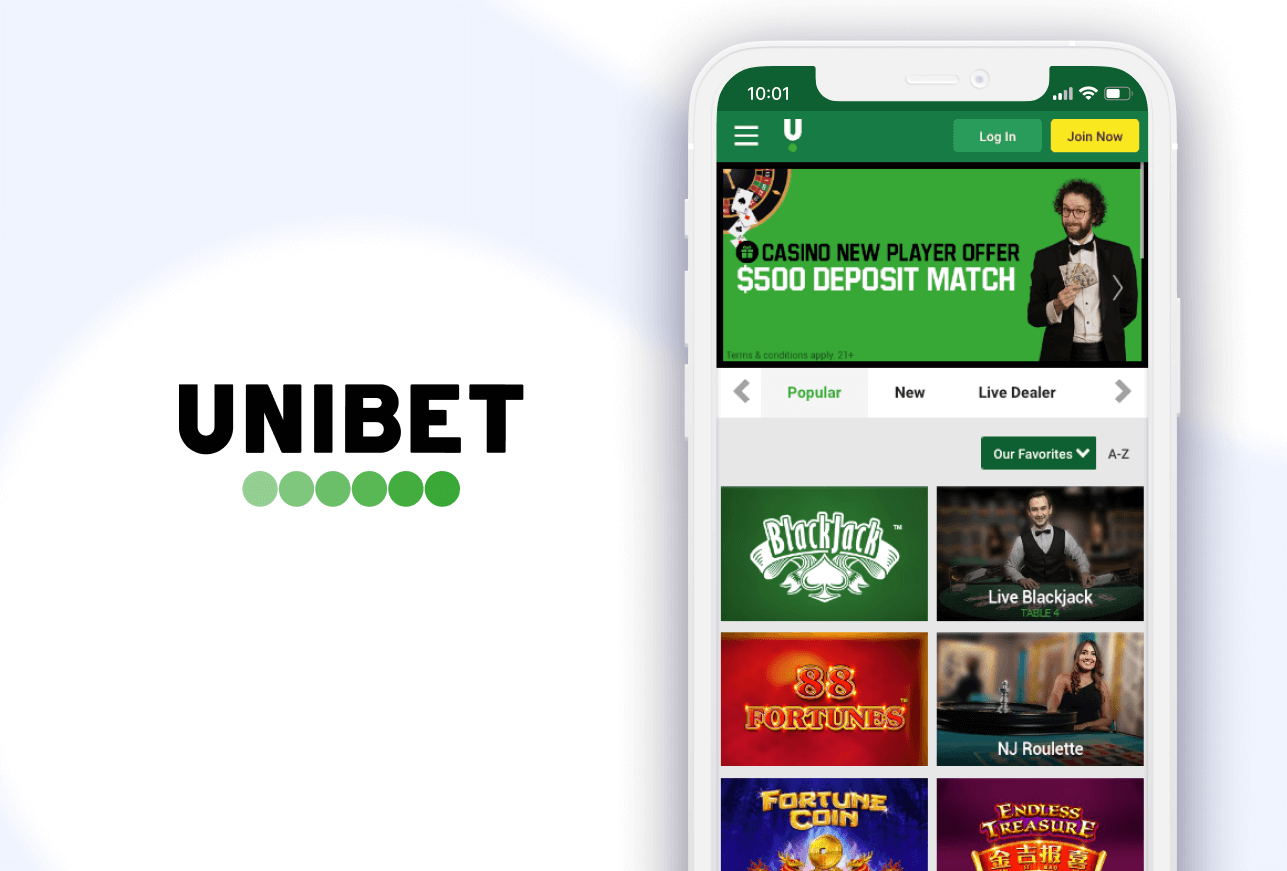 Screenshot Main Page Unibet
