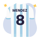 Norberto Mendez soccer shirt