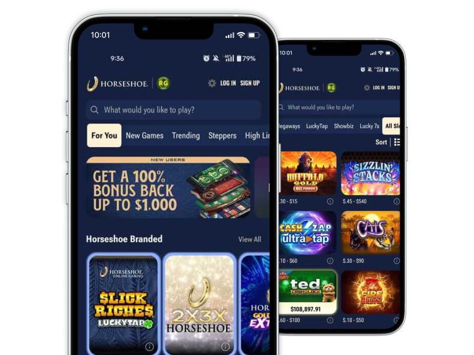 Horseshoe Casino Mobile Screenshot