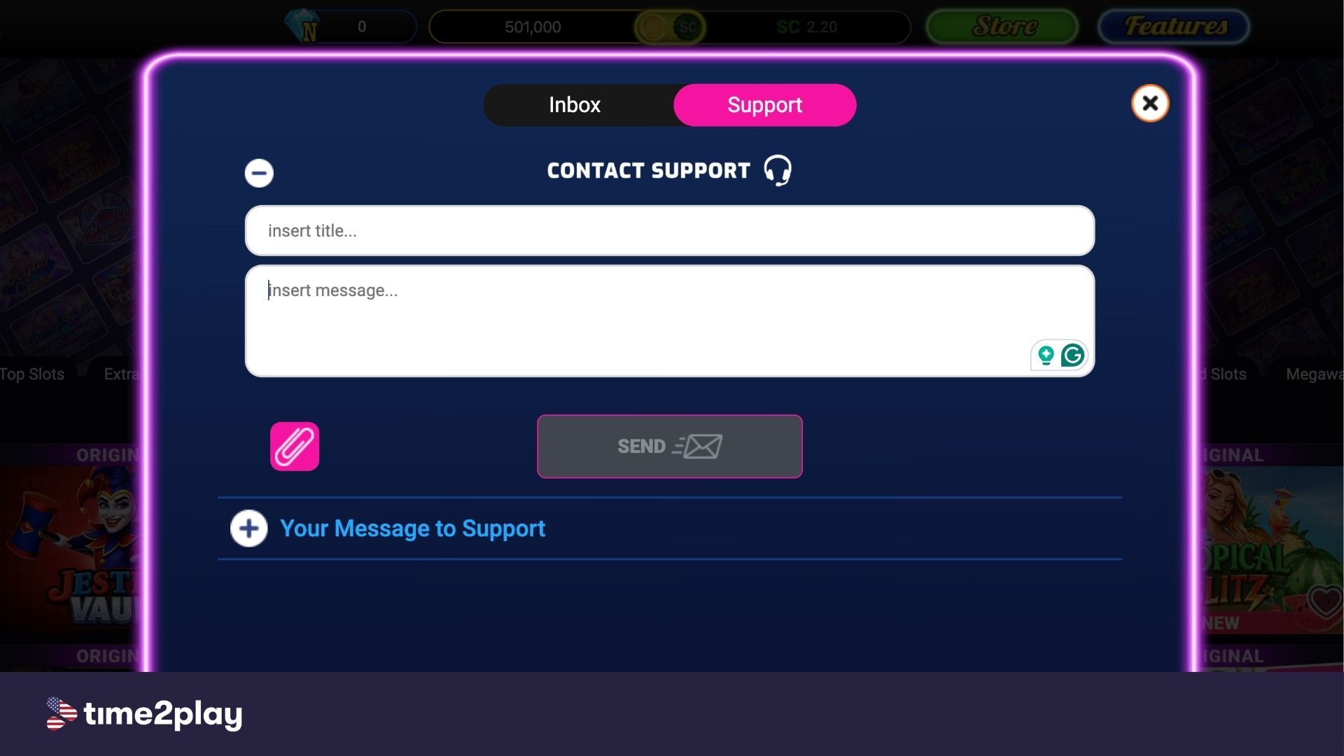 Screenshot of customer support engagement on Baba Casino