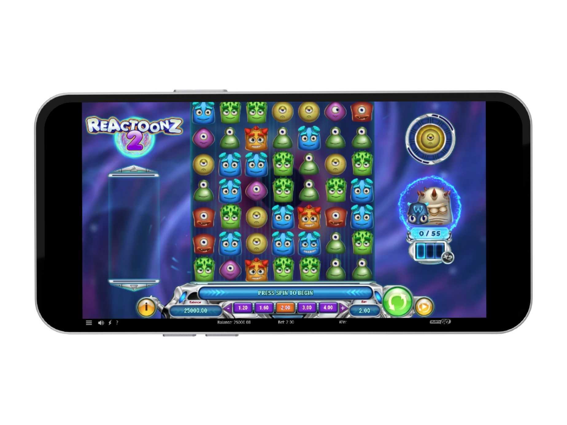 Reactoonz 2 on mobile