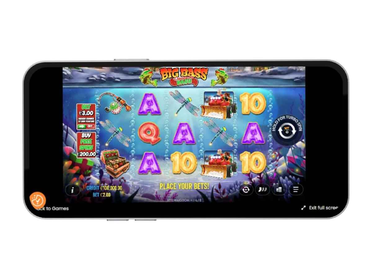 Big Bass Christmas Bash on a mobile device