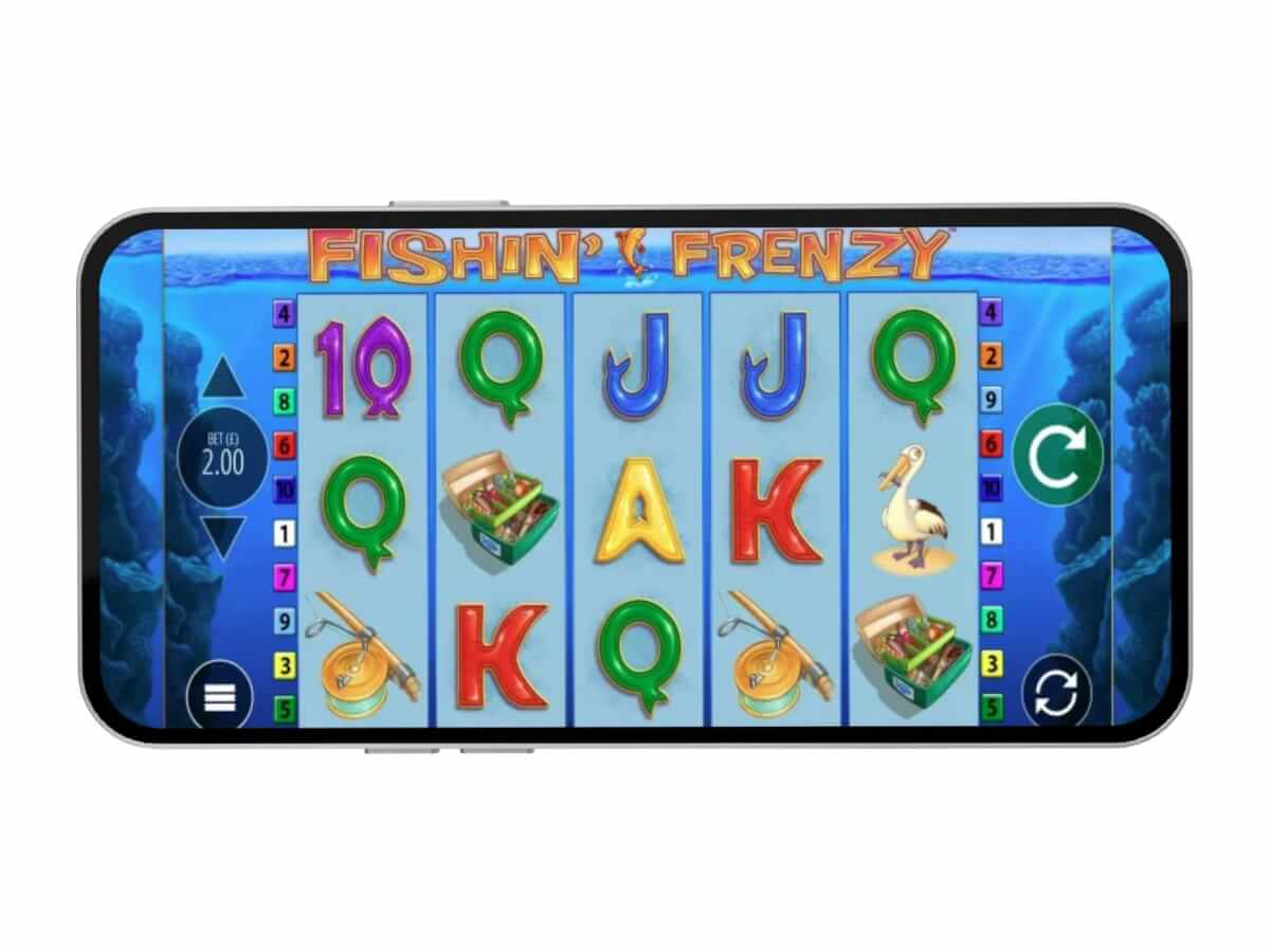 Fishin Frenzy mobile landscape gameplay