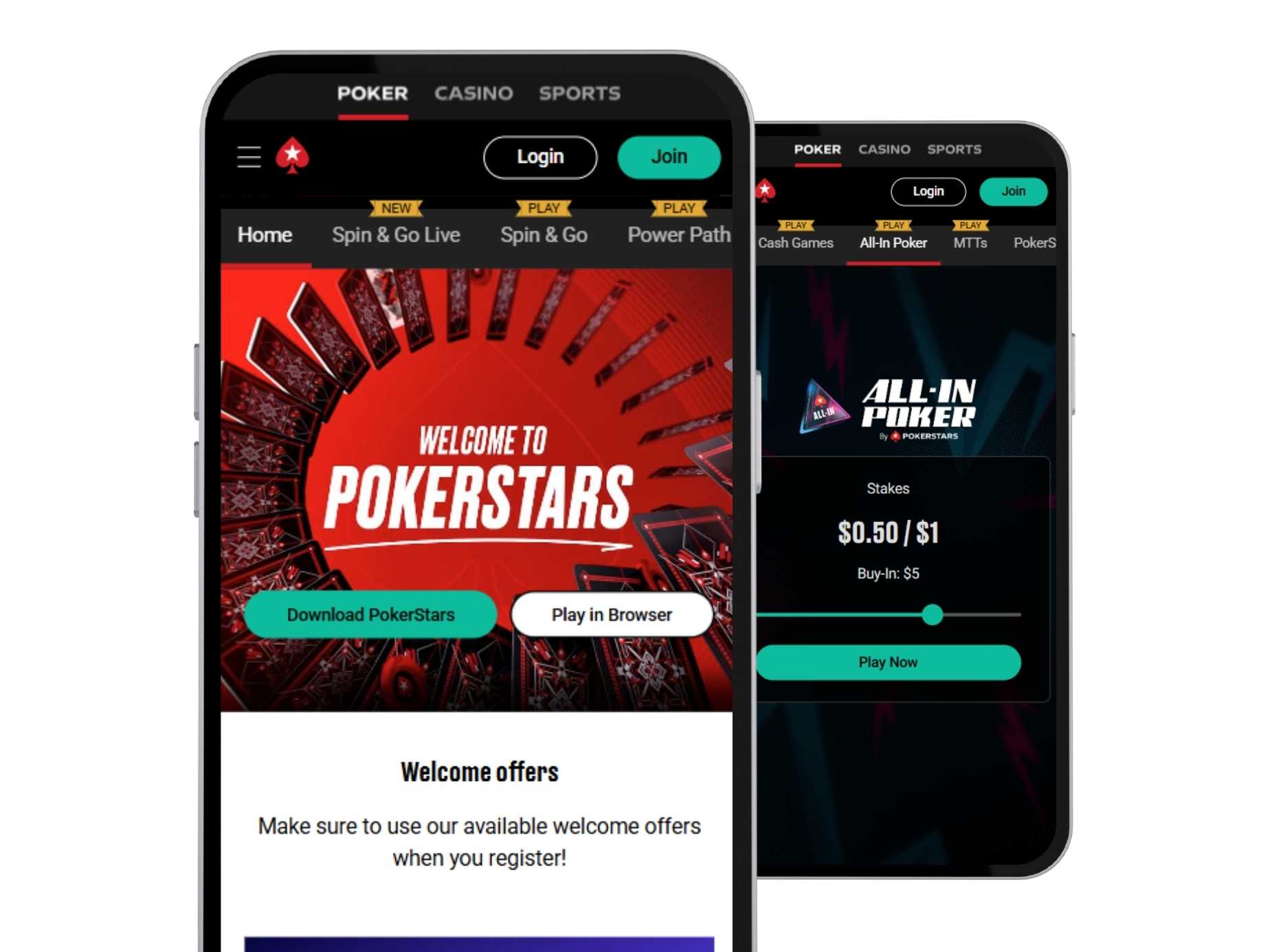 PokerStars mobile screenshot image