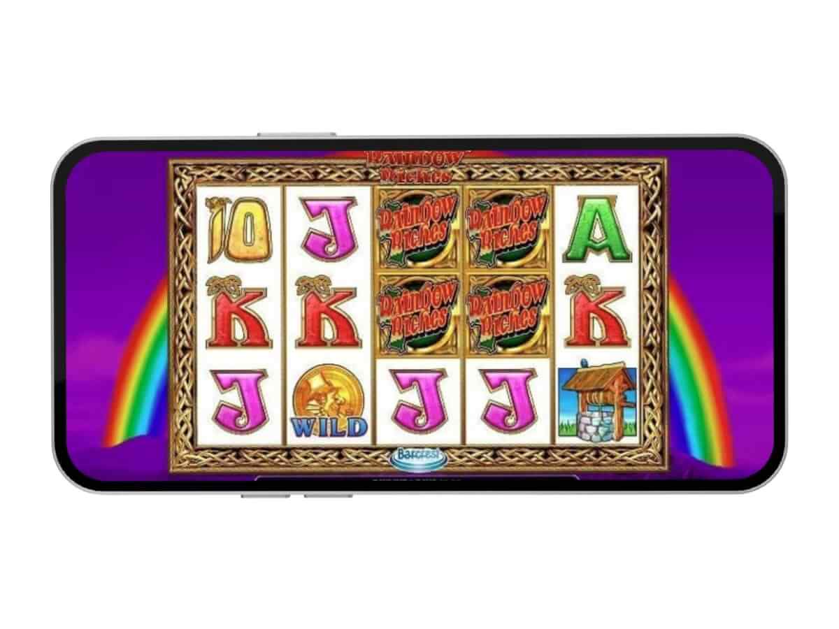 Rainbow Riches mobile landscape screenshot