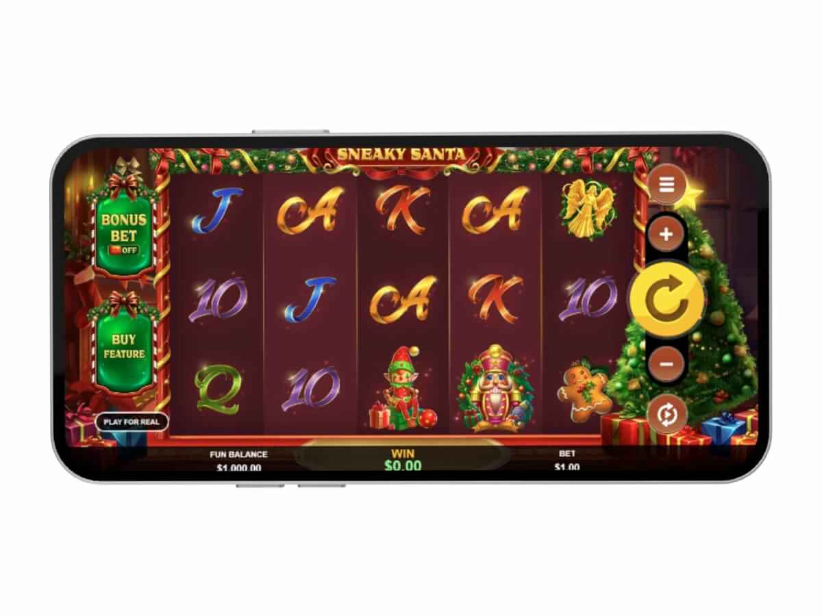 Sneaky Santa mobile landscape screenshot