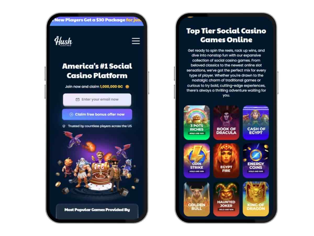 Hush mobile screenshots