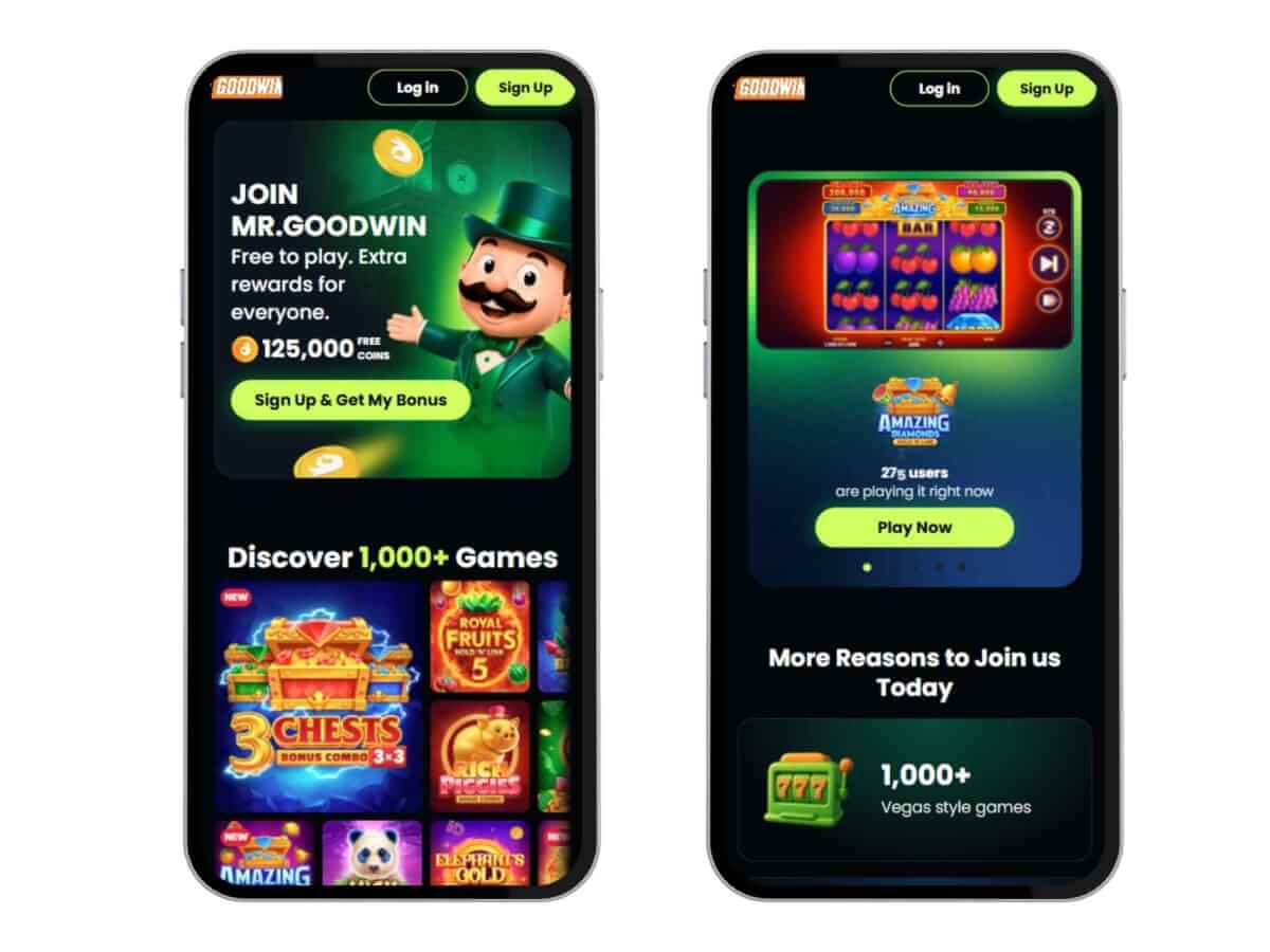 Mr Goodwin homepage screenshot