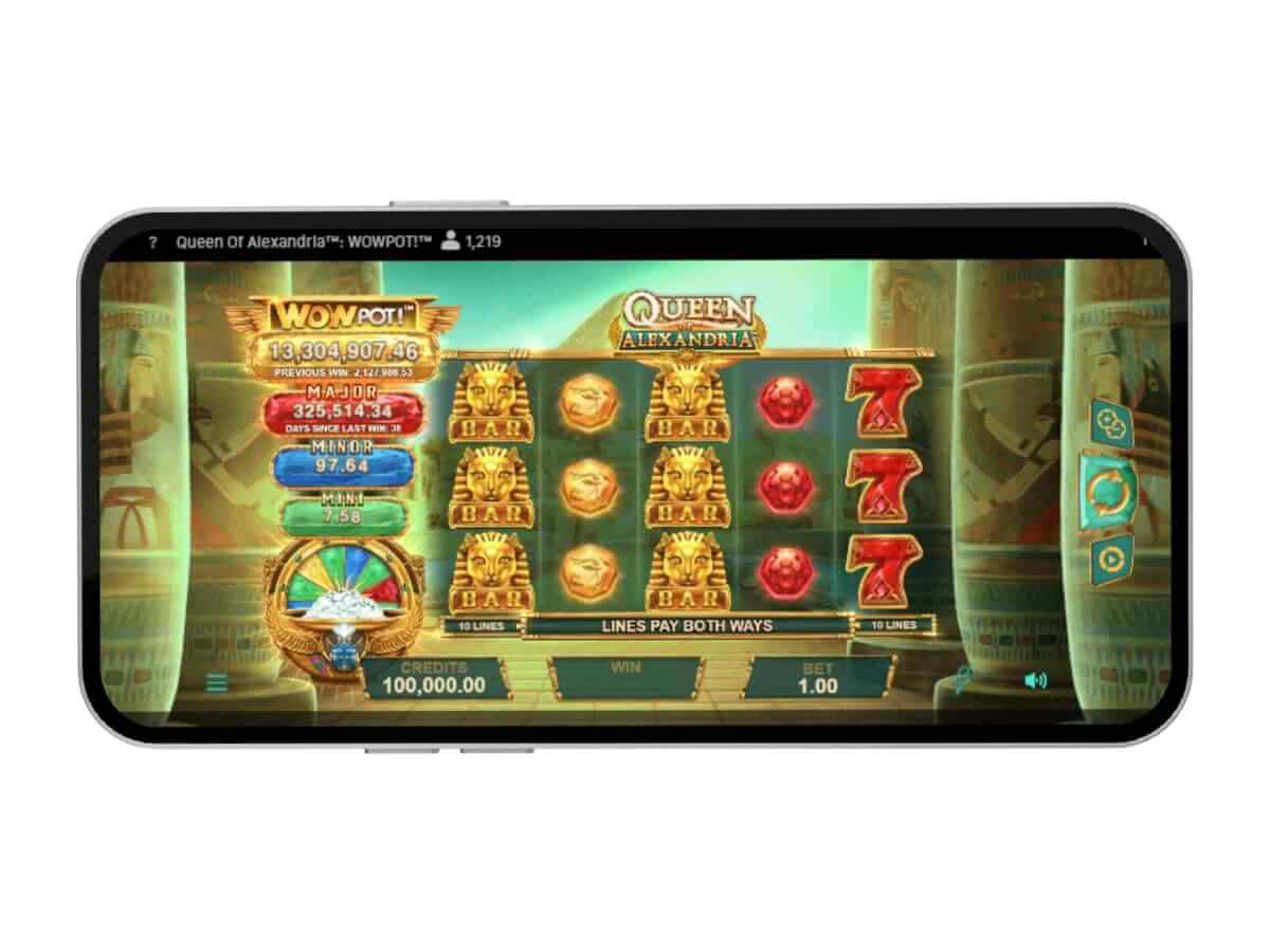 Queen of Alexandria WOWPOT screenshot