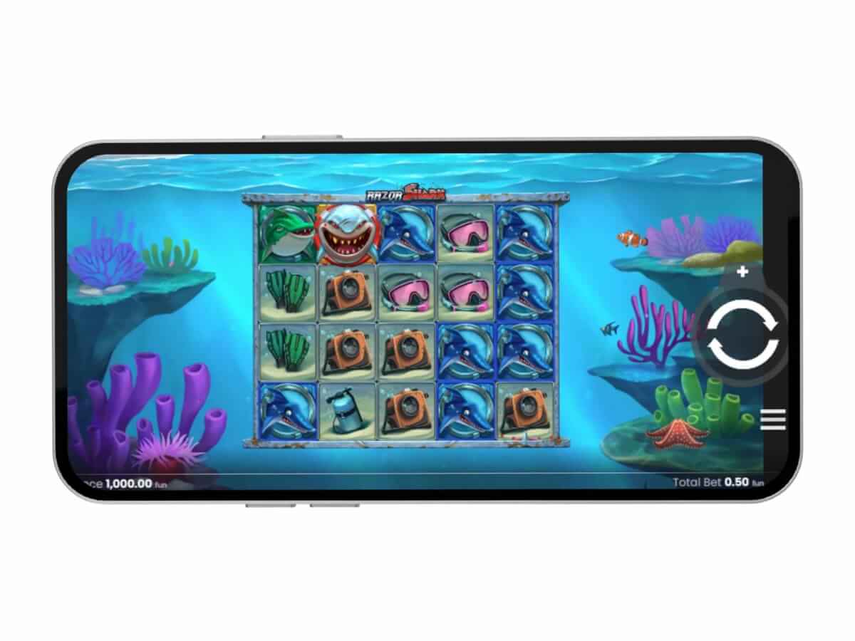 Razor Shark mobile screenshot
