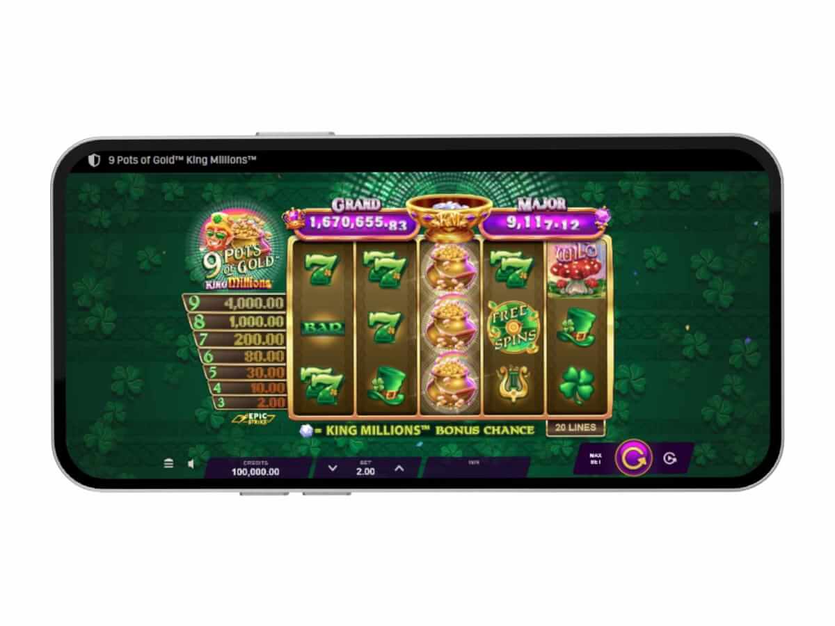 9 Pots of Gold: King Millions slot screenshot