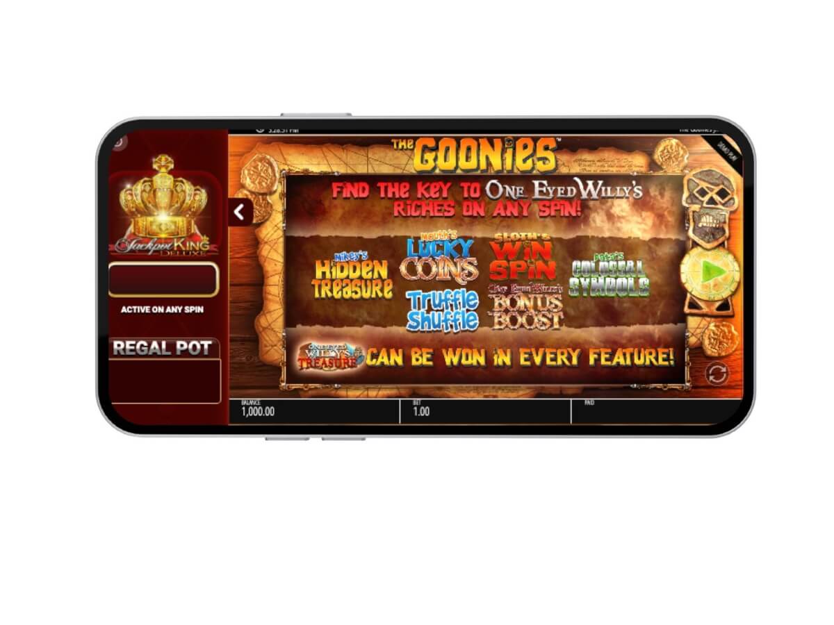 The Goonies Jackpot King screenshot