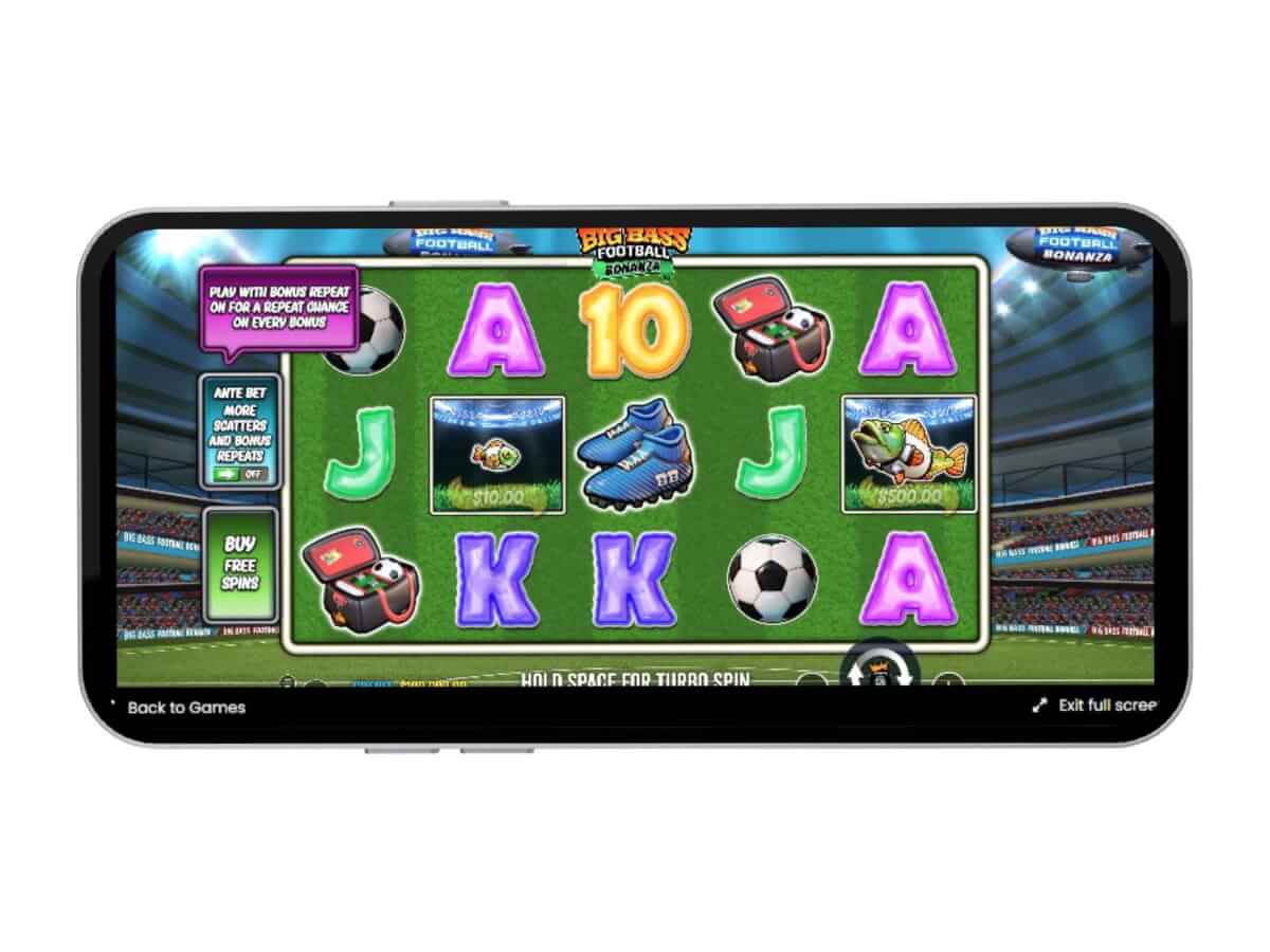 Big Bass Football Bonanza mobile screenshot