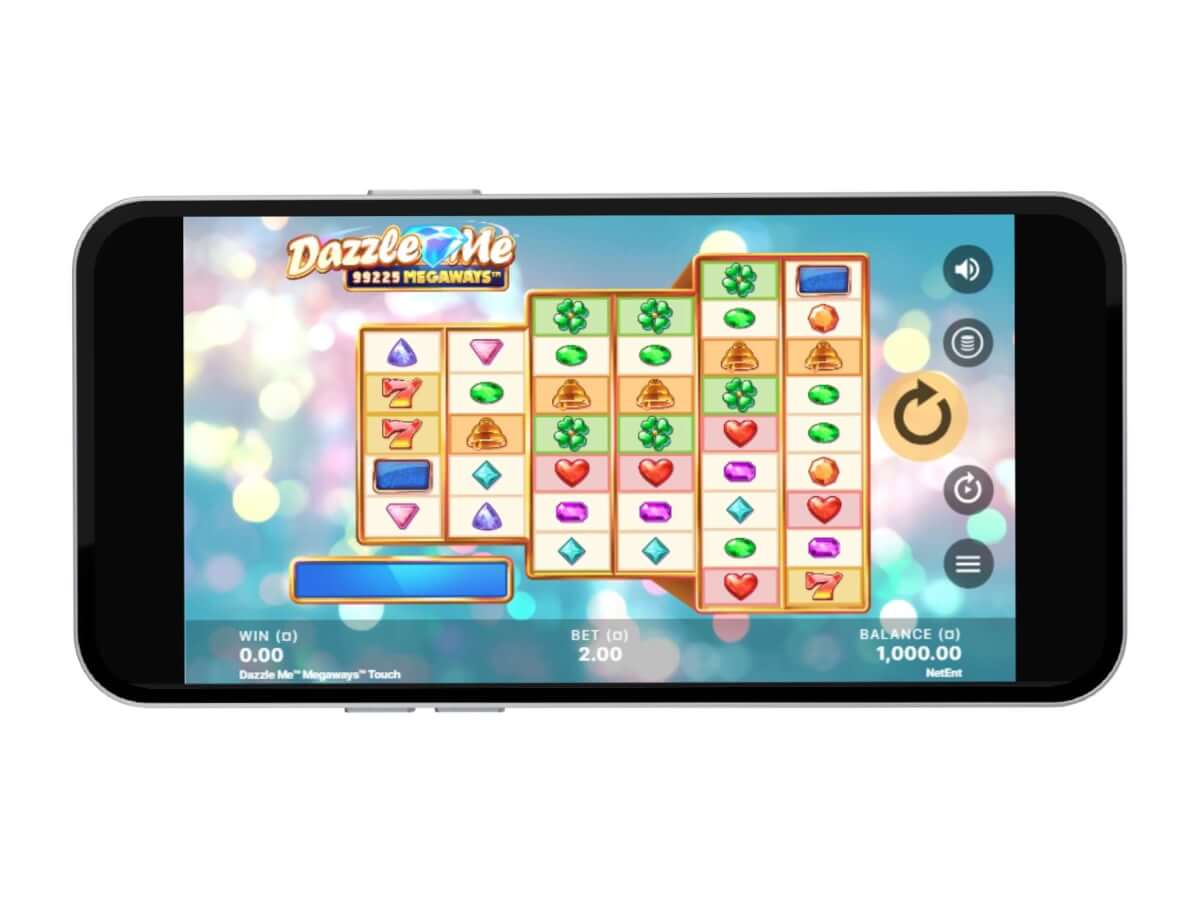 Dazzle Me Megaways mobile gameplay screenshot