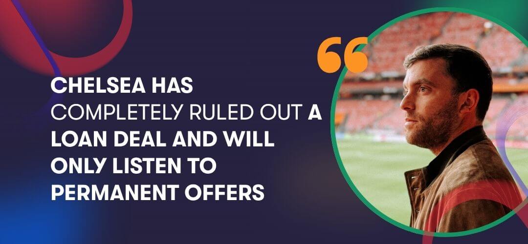 Fabrizio Romano quote about Chelsea not accepting a loan deal