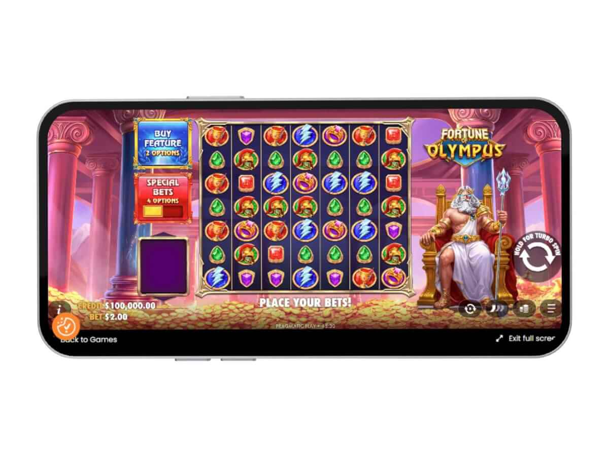 Fortune of Olympus game layout