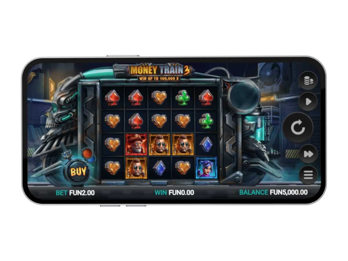 Money Train 3 slot landscape gameplay