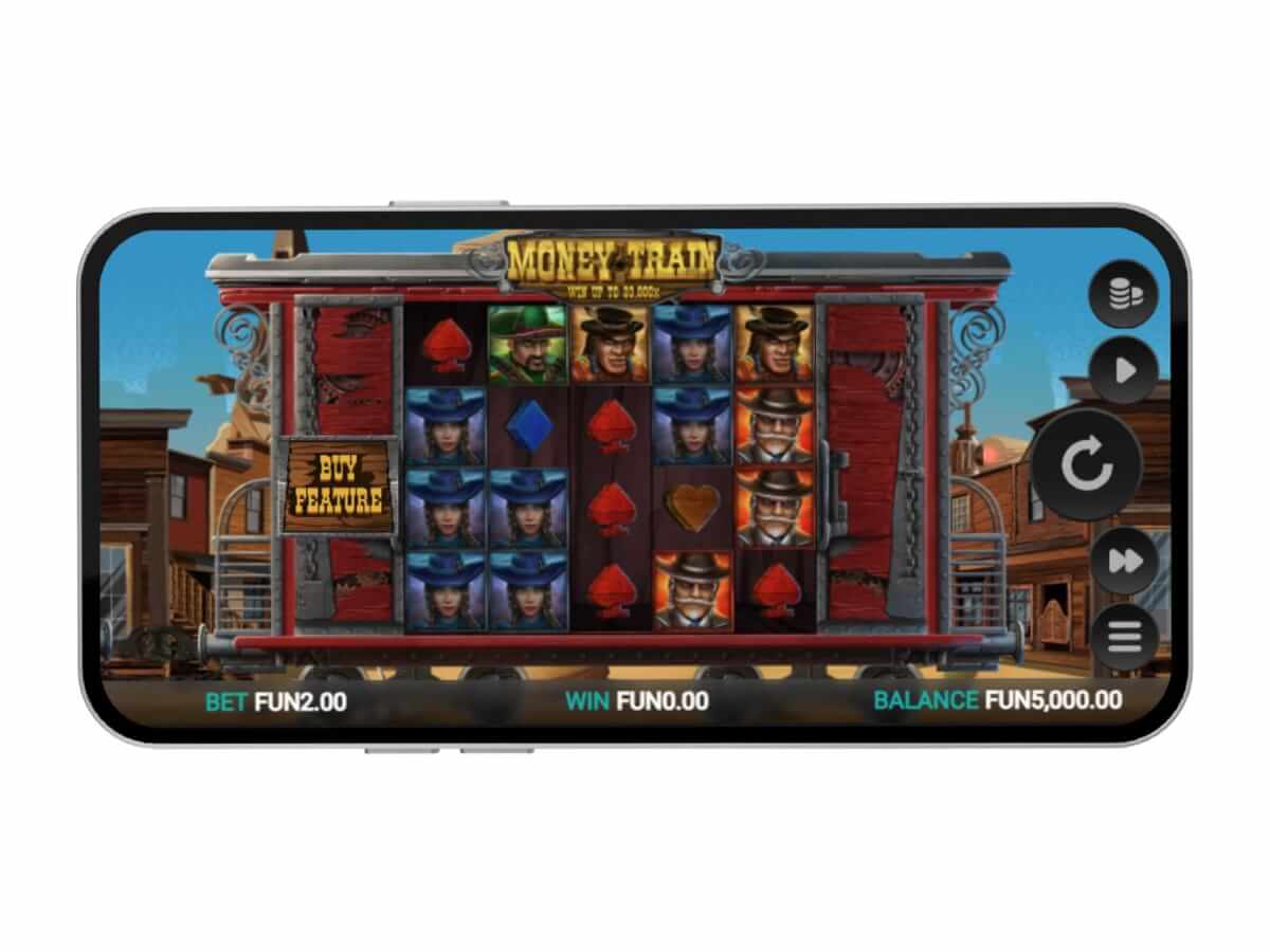 Money Train slot mobile gameplay