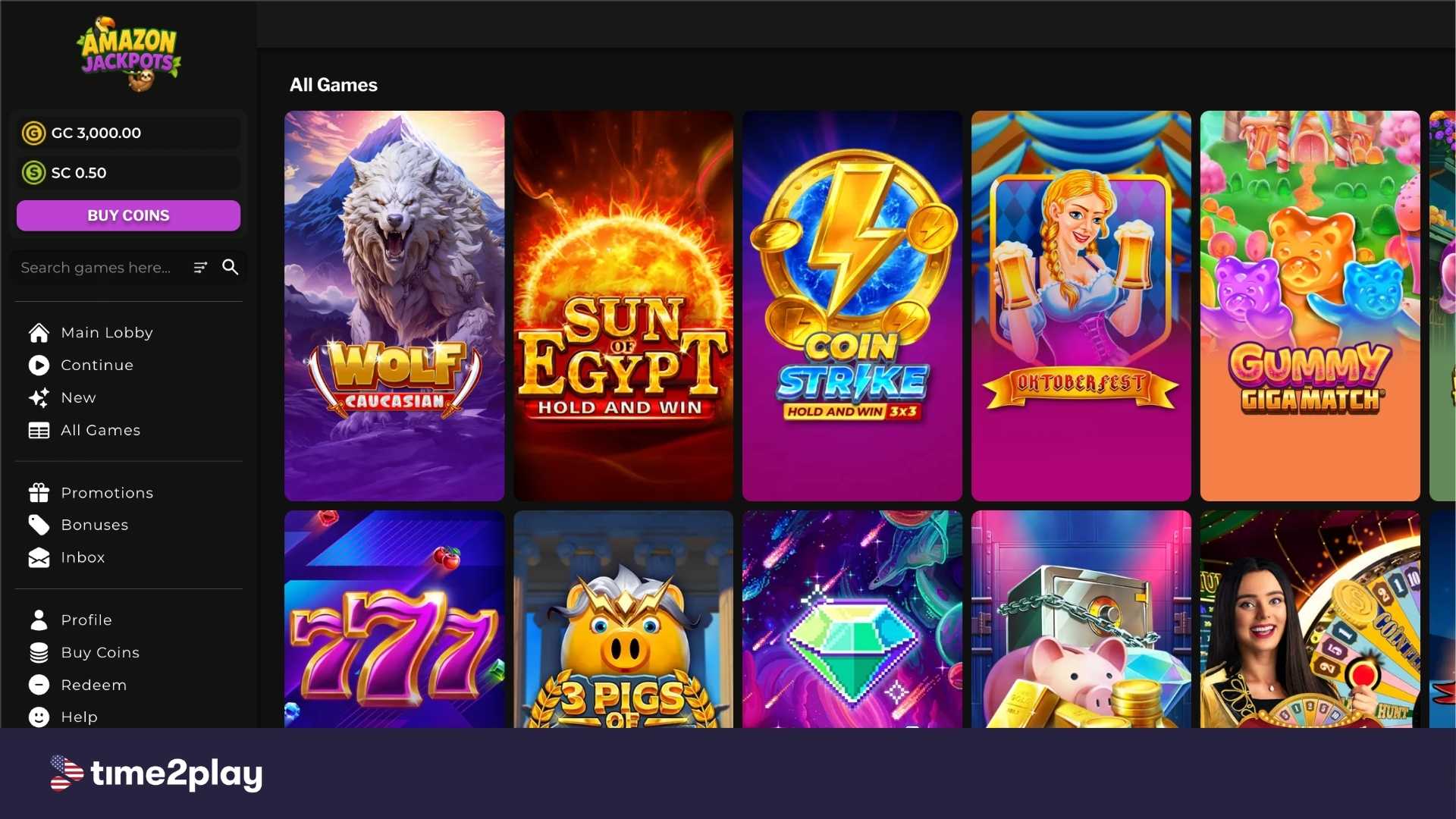 Amazon Jackpots slots