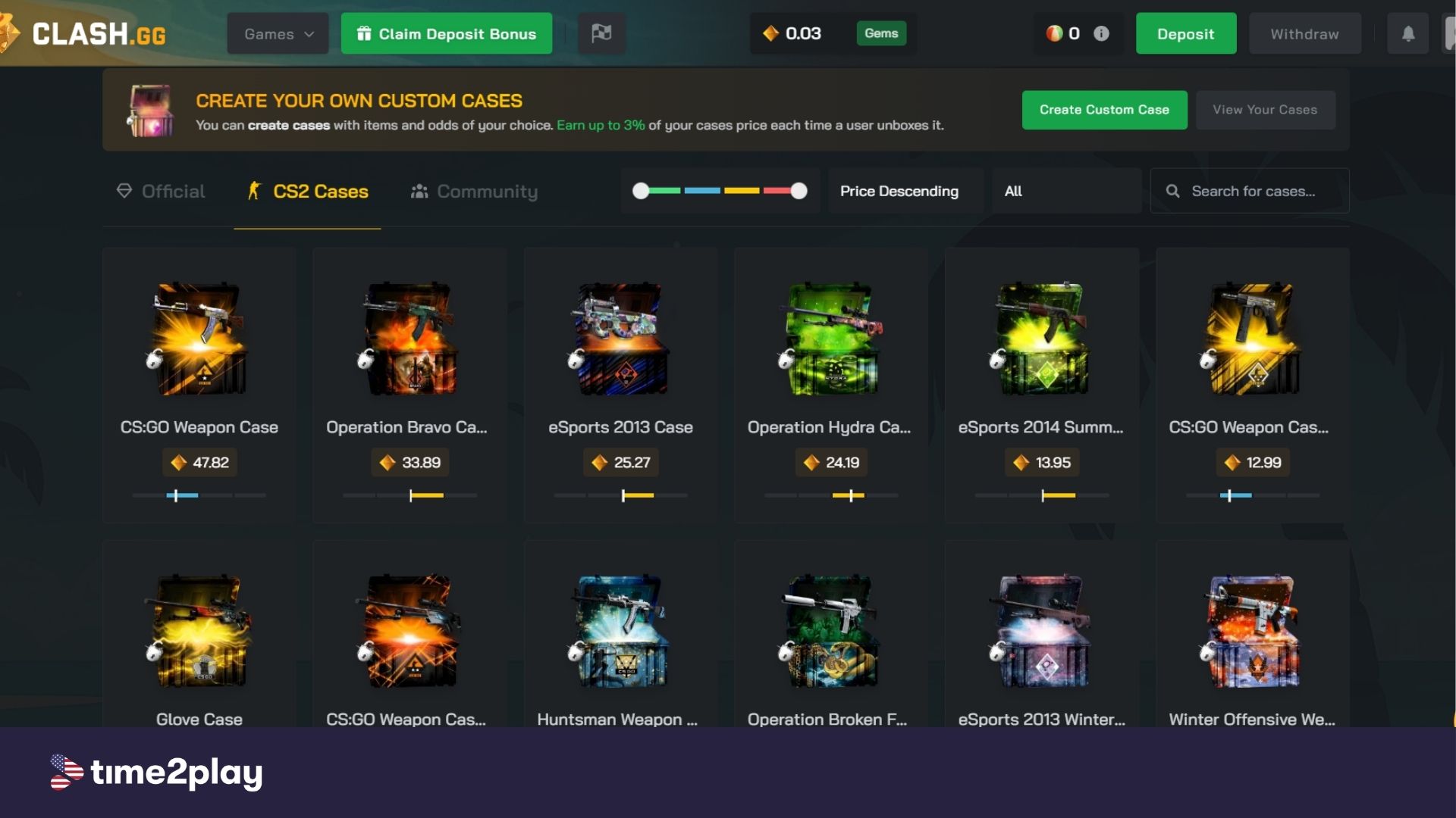 Clash.gg cases