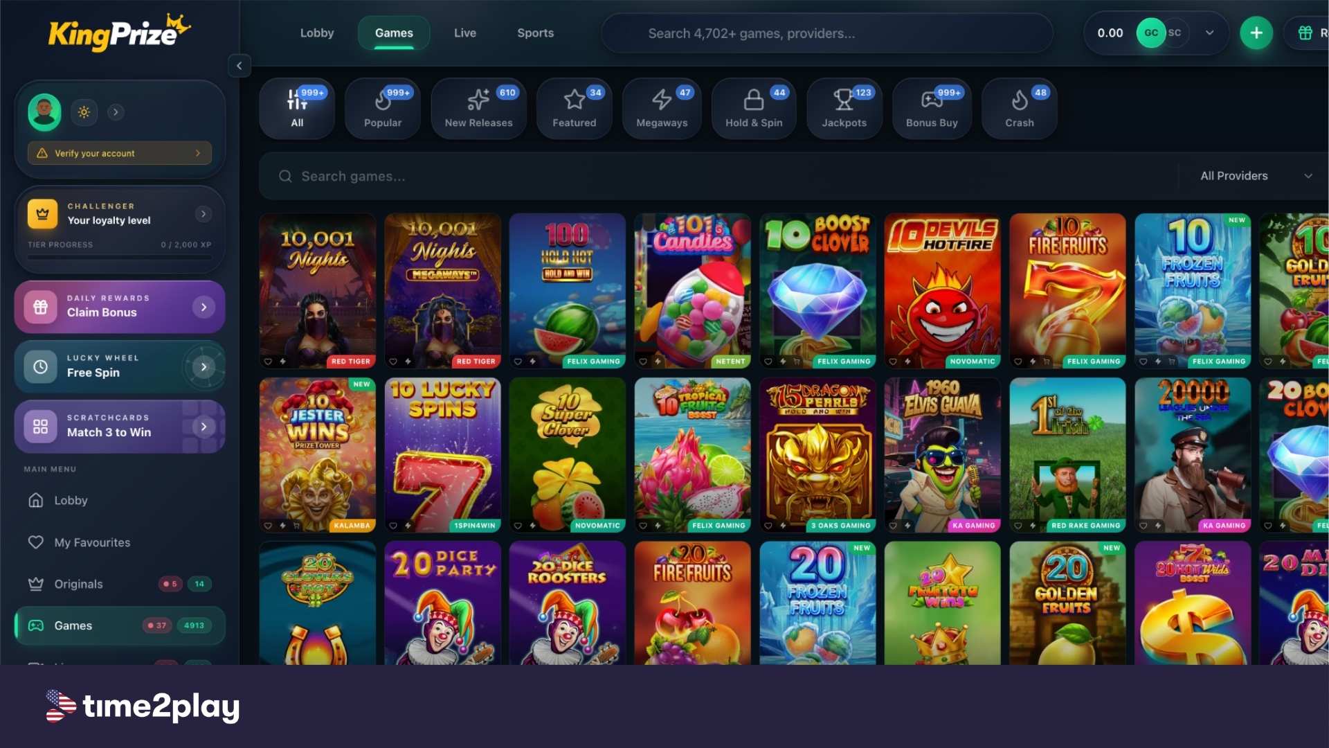 KingPrize games library