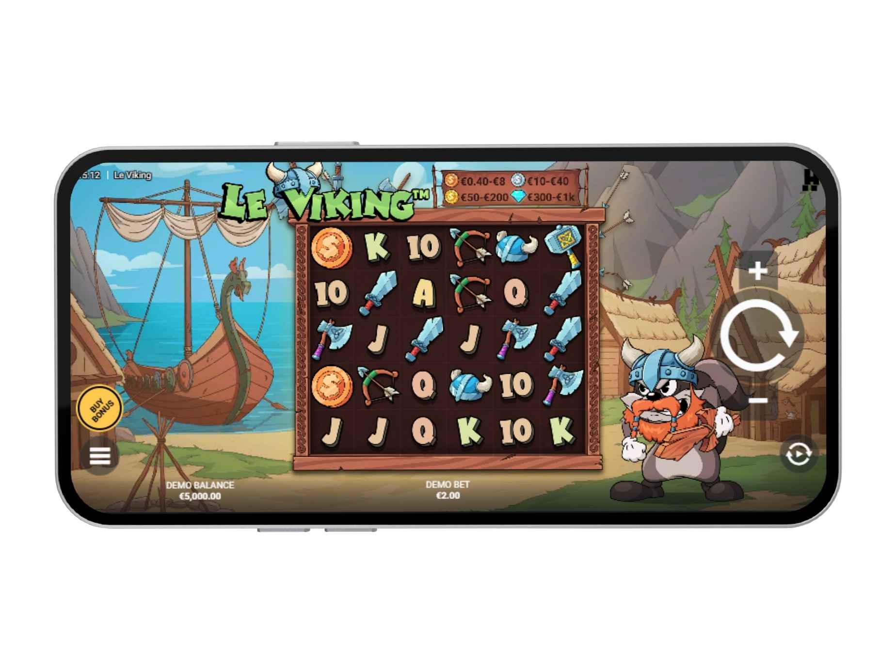 Le Viking slot on mobile