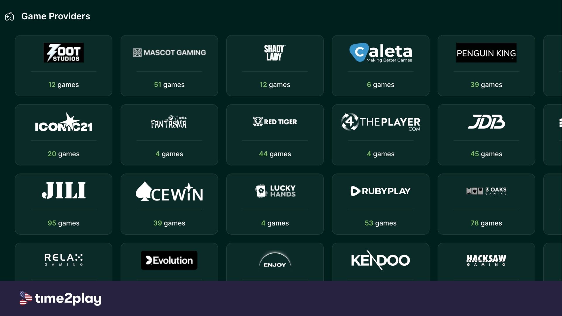 Lucky Hands providers list