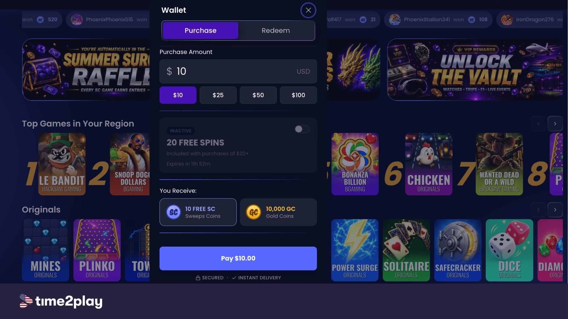 QuickMilly payment packages
