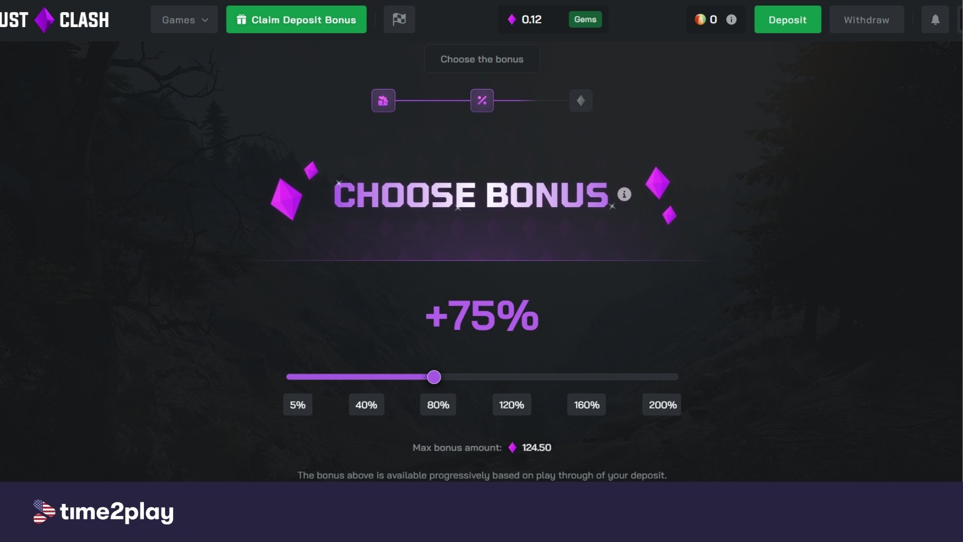 RustClash welcome promo slider