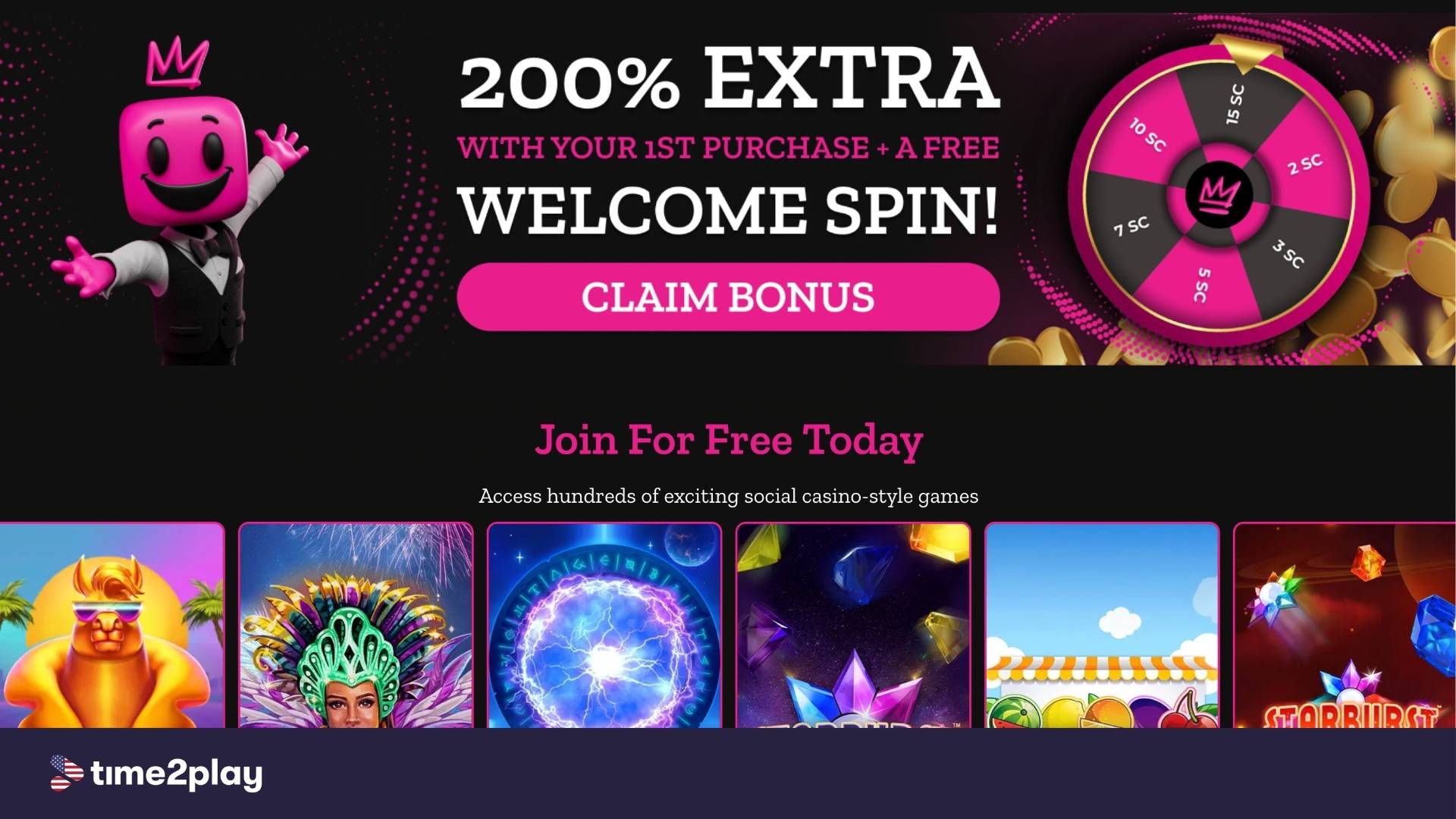 Spinsly homepage screenshot