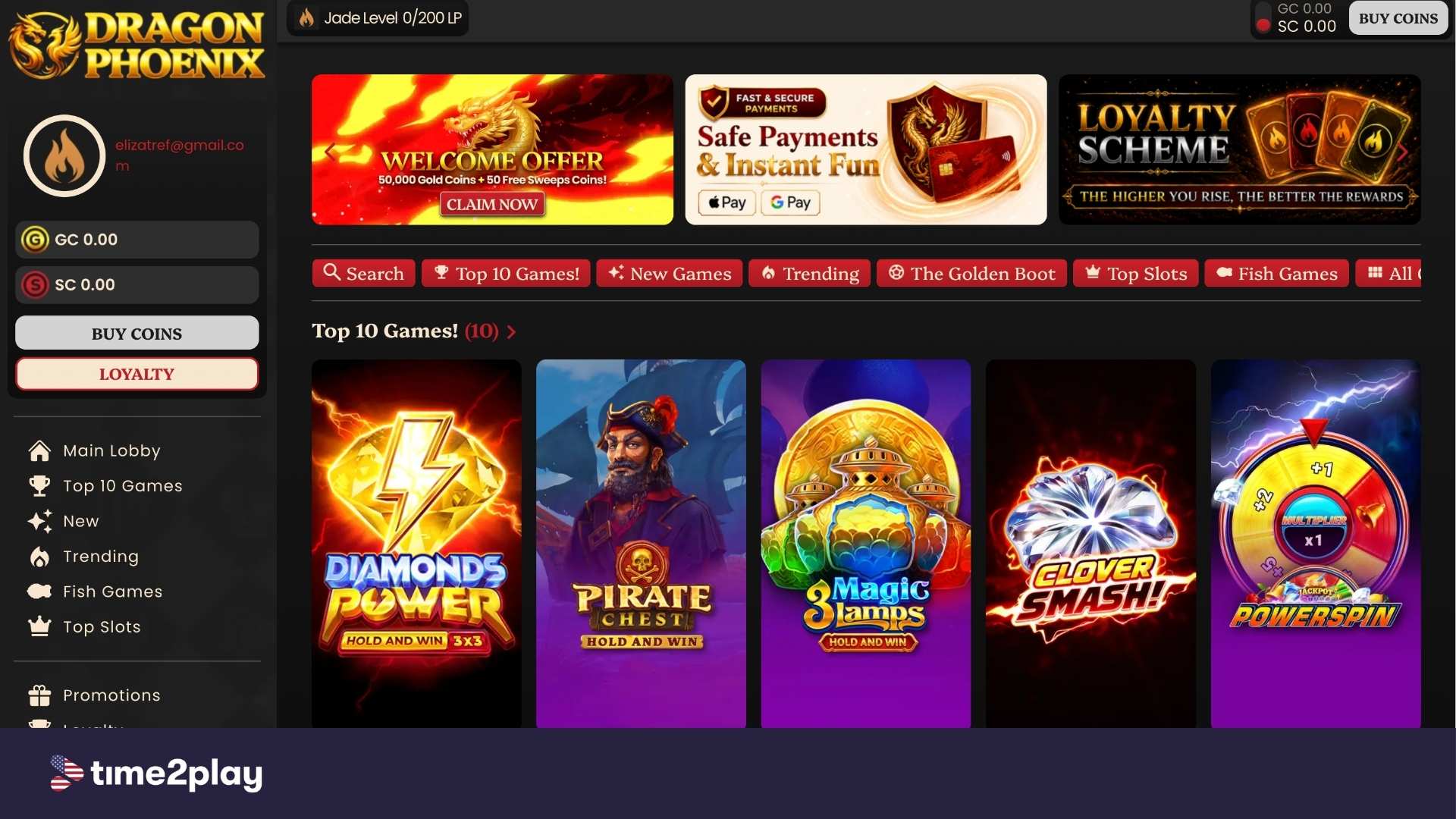 Dragon Phoenix homepage screenshot