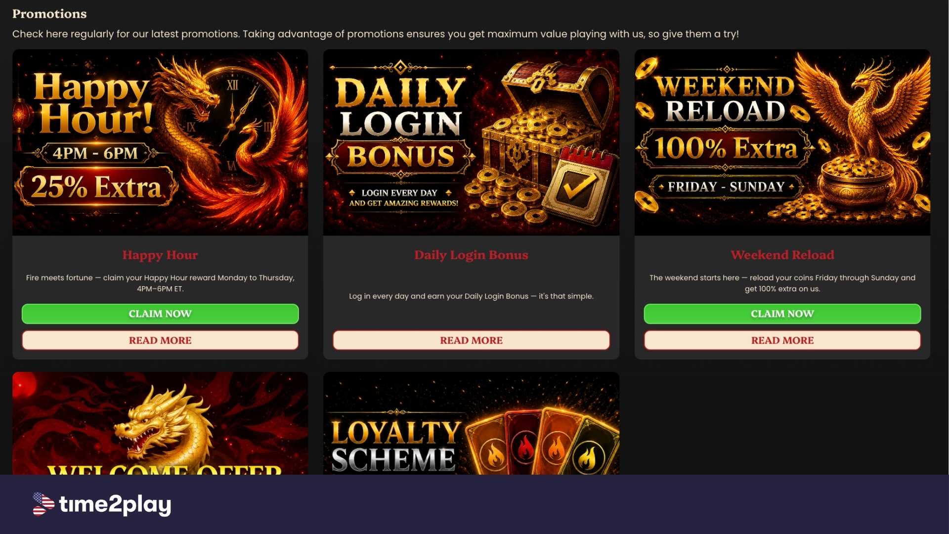 Dragon Phoenix available promos