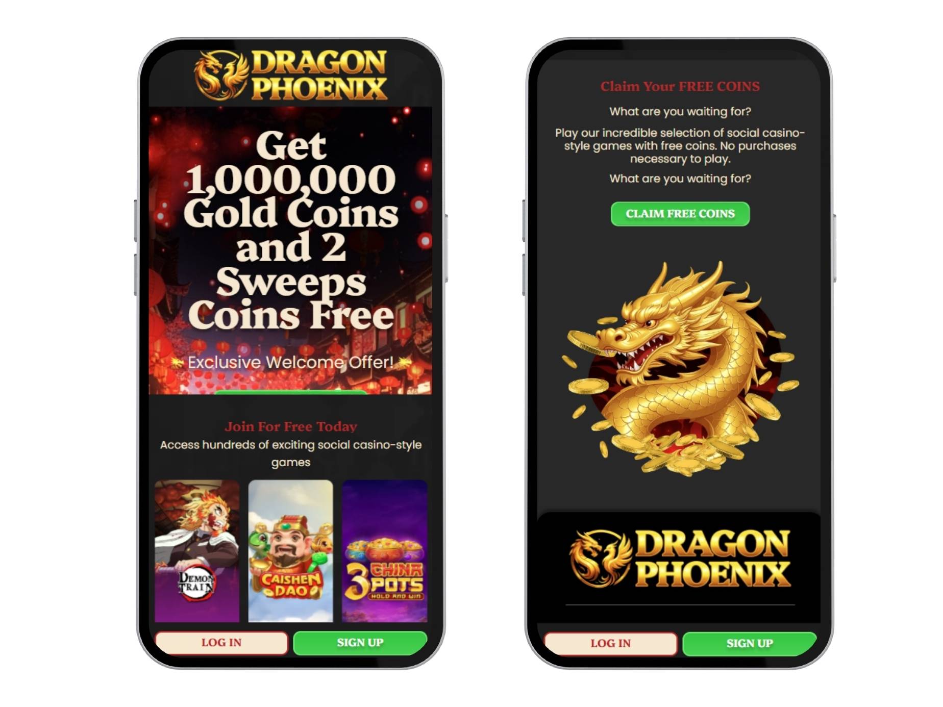Dragon Phoenix two mobile screenshots