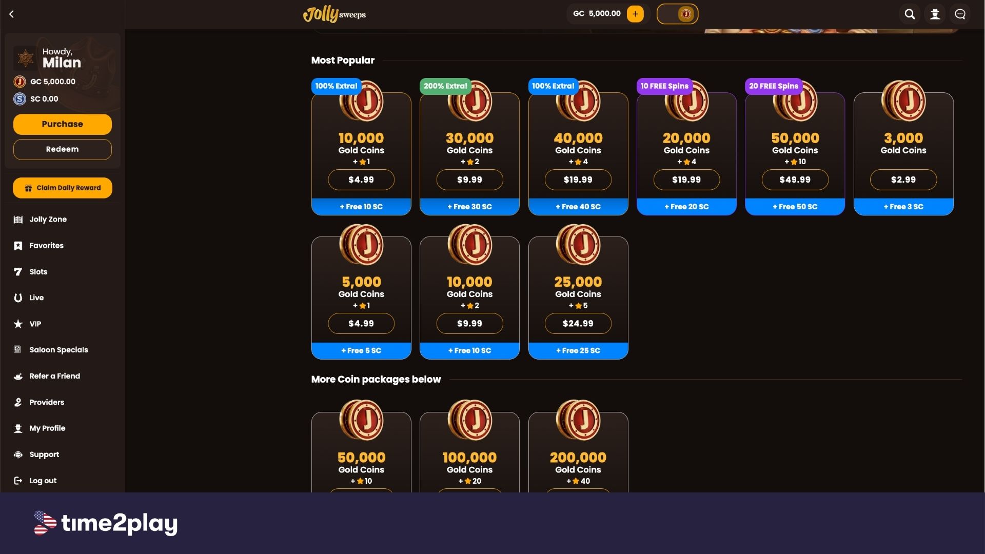 Jolly Sweeps coin store