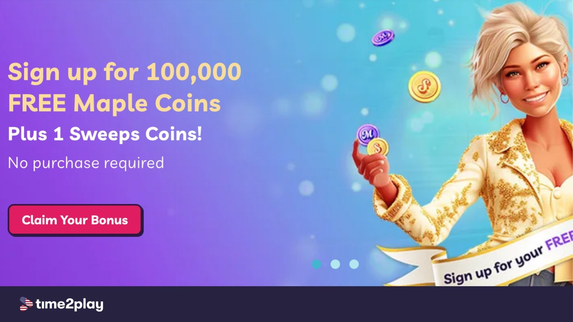 Mrs Maple signup promo