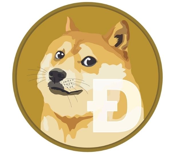 Logo de la criptomoneda Dogecoin