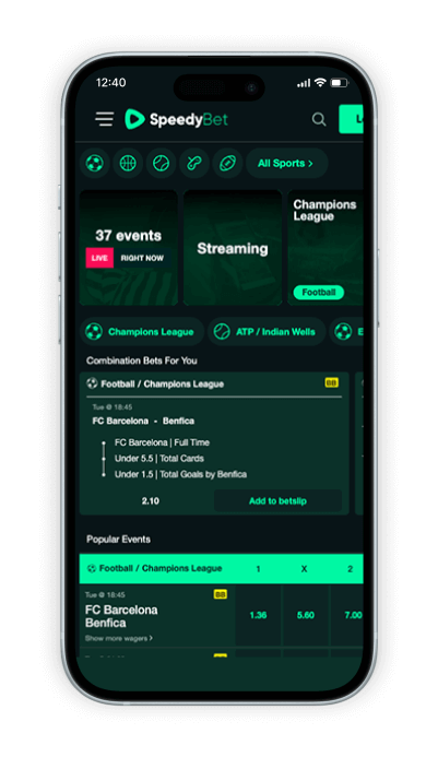 Speedybet apuestas móvil