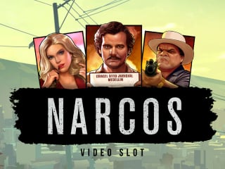 Il logo della slot Narcos Netent