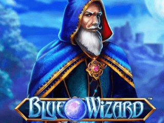 Blue Wizard slot logo