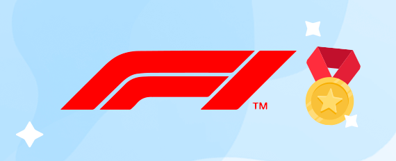 Il logo della F1 e una medaglia, a rappresentare il mercato Classificato Sì/No proposto dai bookmaker Formula 1