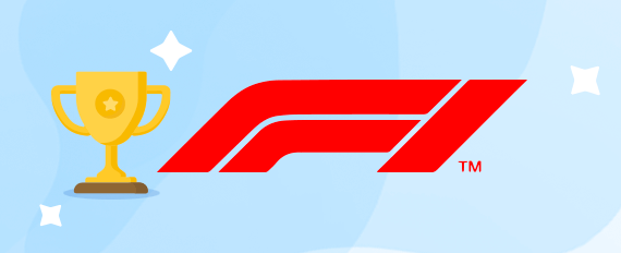 Il logo della F1 e una coppa, a rappresentare il mercato Vincente GP proposto dai bookmaker Formula 1