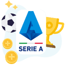 Il logo della Serie A, monete, un pallone e un trofeo per uno dei consigli su come puntare sui siti scommesse calcio