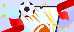 Un pallone da calcio e uno da football escono da un sito scommesse