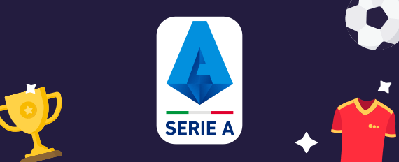 Il logo della Serie A, torneo proposto dai siti scommesse calcio, un pallone, un trofeo e una maglia da gioco
