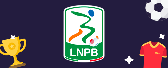 Il logo della Serie B, torneo proposto dai siti scommesse calcio, un pallone, un trofeo e una maglia da gioco