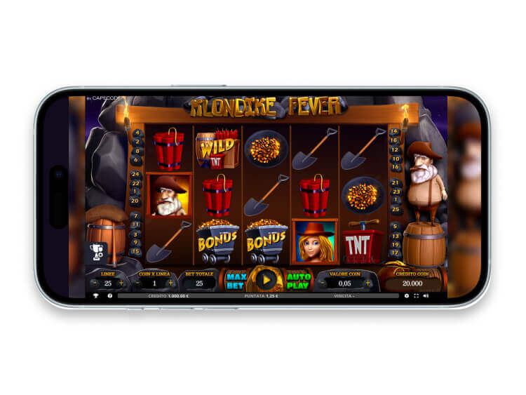 La slot mobile Klondike Fever