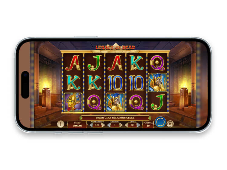 La slot mobile Legacy of Dead