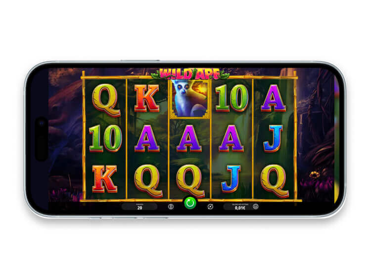 La slot mobile Wild Ape